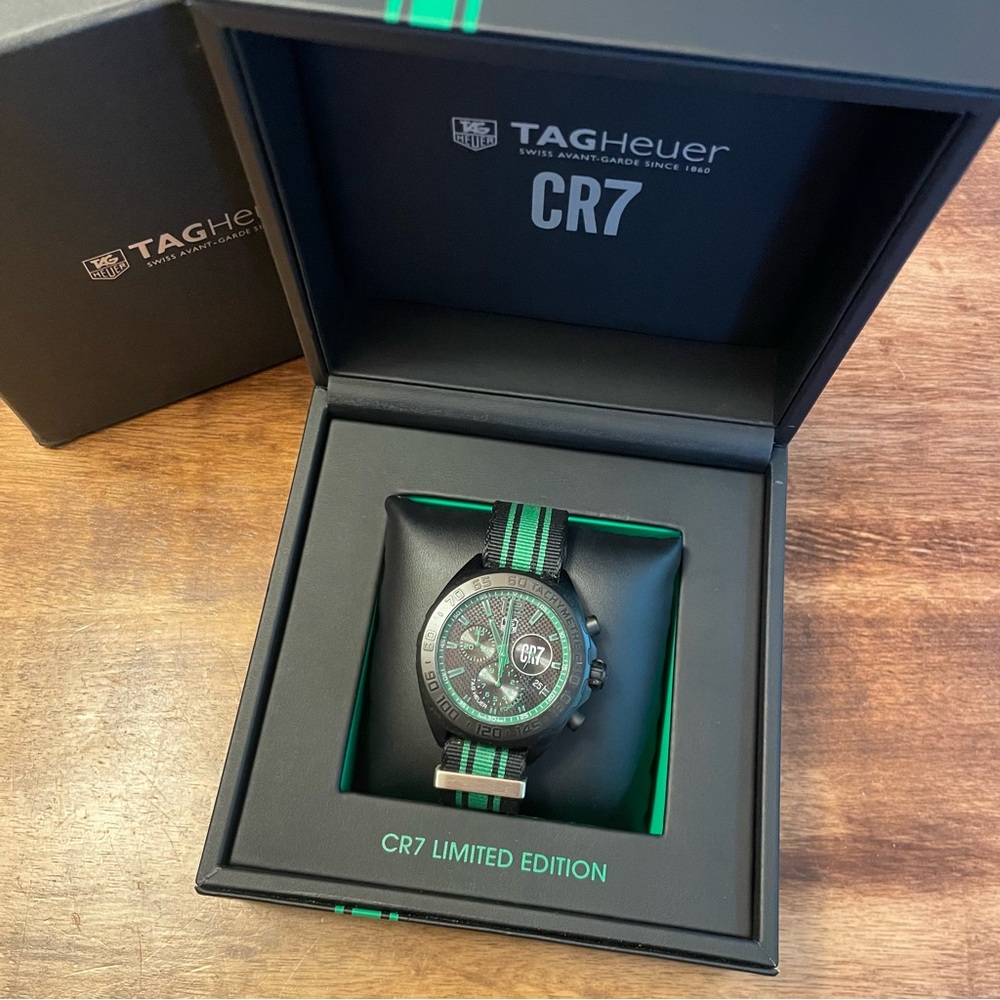 LIMITED EDITION!! Tag Heuer CR7 Cristiano Ronaldo Watch💚⚽️